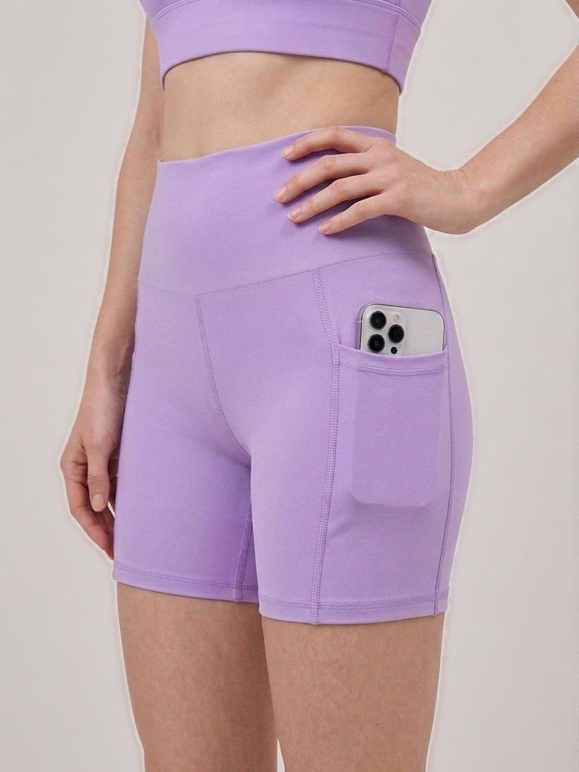 Short com bolso, linha fitness